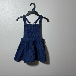 Cat & Jack Denim‎ Blue Overall Dress Girls Size XS (4/5)